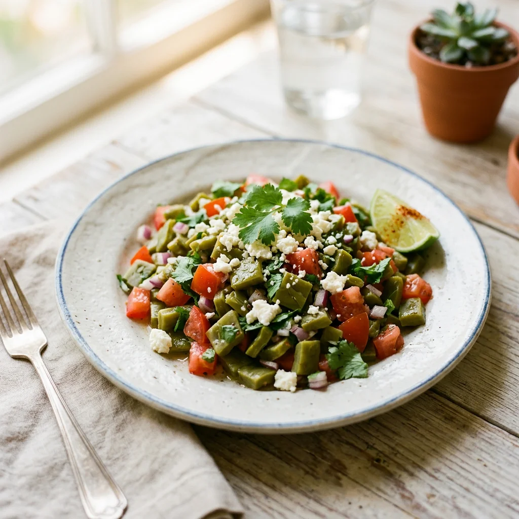 Ensalada de Nopales (Cactus Paddle Salad)