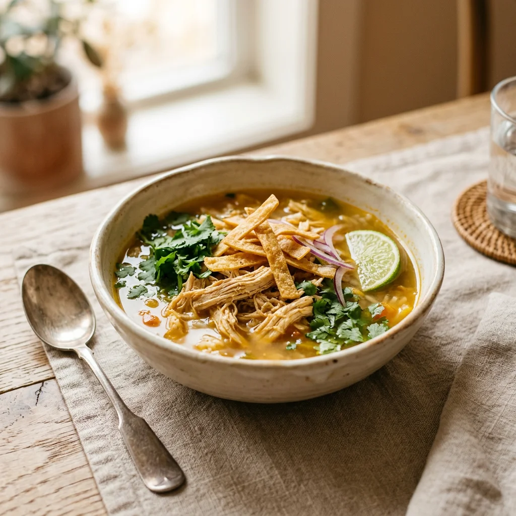 Sopa de Lima (Yucatecan Lime Soup)